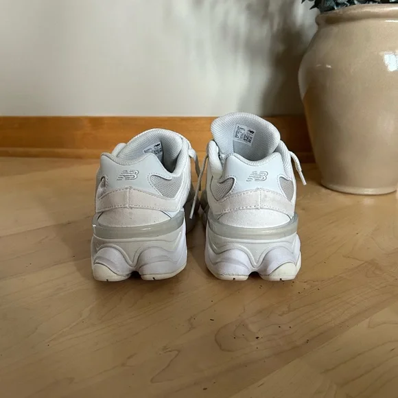 New Balance 9060 GS White Sneaker Shoe Sea Salt and Linen - Picture 7 of 10